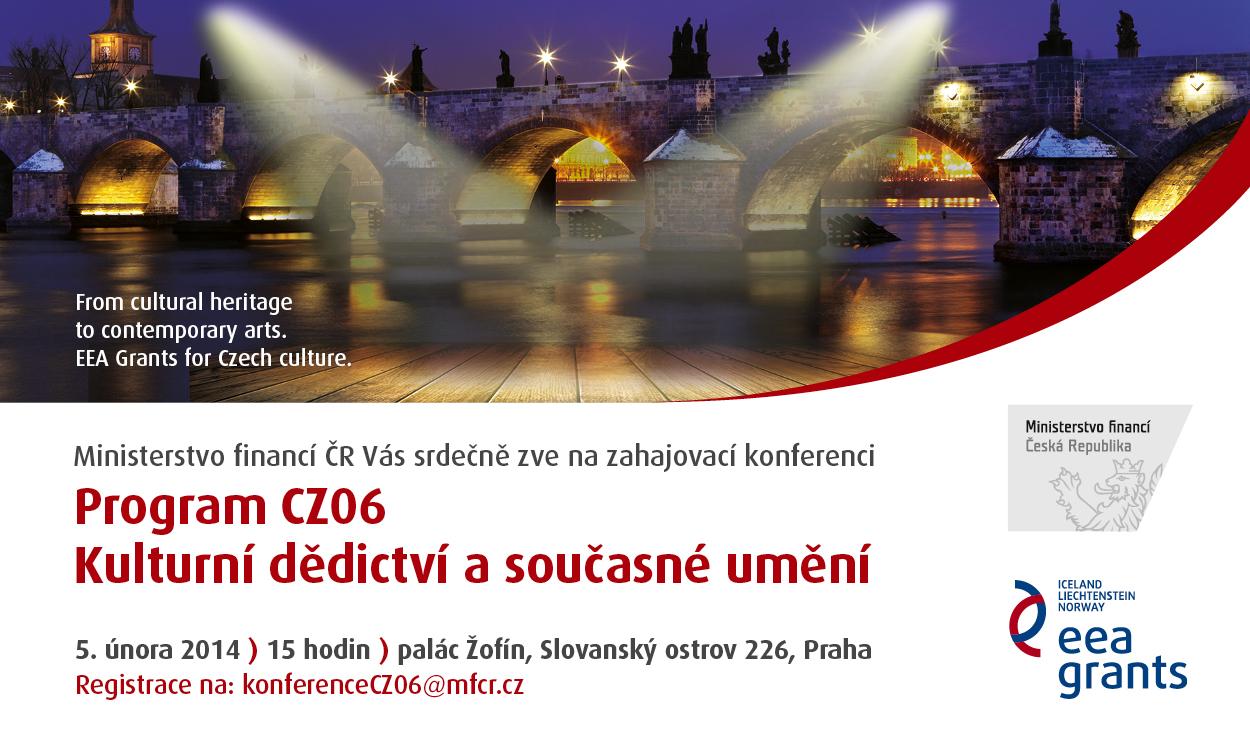 Pozvánka na zahajovací konferenci Programu CZ06