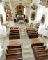 Restoration inside the pilgrimage church of the Virgin Mary on Chlumek in Luže