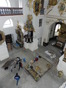 Restoration inside the pilgrimage church of the Virgin Mary on Chlumek in Luže